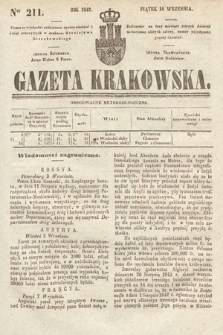 Gazeta Krakowska. 1842, nr 211