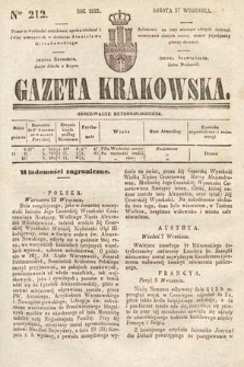 Gazeta Krakowska. 1842, nr 212