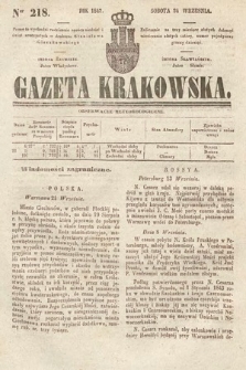 Gazeta Krakowska. 1842, nr 218