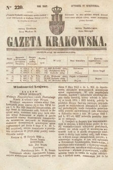 Gazeta Krakowska. 1842, nr 220
