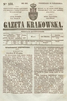 Gazeta Krakowska. 1842, nr 231