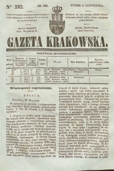 Gazeta Krakowska. 1842, nr 232