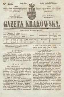Gazeta Krakowska. 1842, nr 239