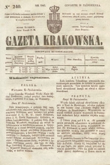 Gazeta Krakowska. 1842, nr 240