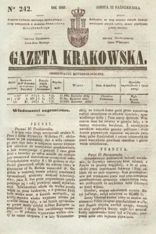 Gazeta Krakowska. 1842, nr 242