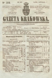 Gazeta Krakowska. 1842, nr 252