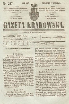 Gazeta Krakowska. 1842, nr 257