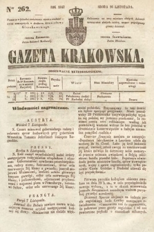 Gazeta Krakowska. 1842, nr 262
