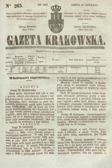 Gazeta Krakowska. 1842, nr 265