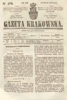Gazeta Krakowska. 1842, nr 270