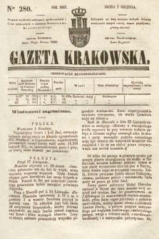Gazeta Krakowska. 1842, nr 280