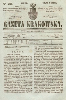 Gazeta Krakowska. 1842, nr 281