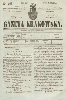 Gazeta Krakowska. 1842, nr 285