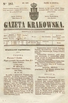Gazeta Krakowska. 1842, nr 287