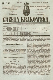 Gazeta Krakowska. 1842, nr 289