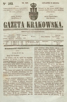 Gazeta Krakowska. 1842, nr 292