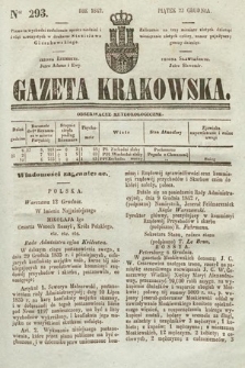 Gazeta Krakowska. 1842, nr 293