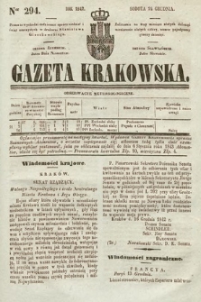 Gazeta Krakowska. 1842, nr 294