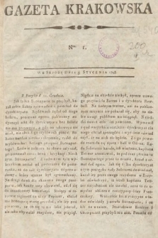 Gazeta Krakowska. 1798, nr 1