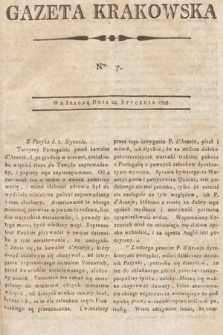 Gazeta Krakowska. 1798, nr 7