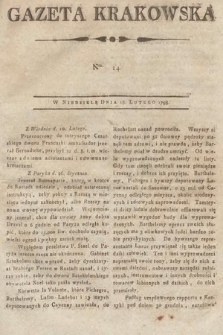 Gazeta Krakowska. 1798, nr 14