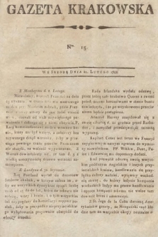 Gazeta Krakowska. 1798, nr 15