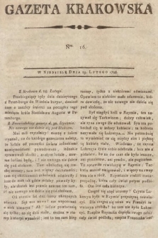 Gazeta Krakowska. 1798, nr 16