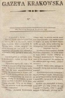 Gazeta Krakowska. 1798, nr 17