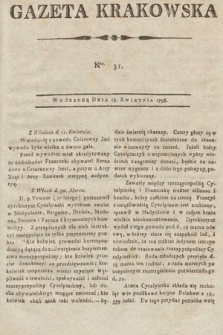 Gazeta Krakowska. 1798, nr 31