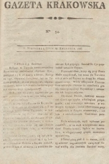 Gazeta Krakowska. 1798, nr 34