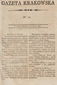 Gazeta Krakowska. 1798, nr 36