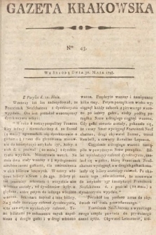 Gazeta Krakowska. 1798, nr 43