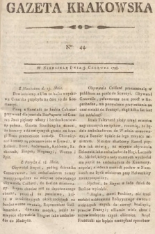 Gazeta Krakowska. 1798, nr 44