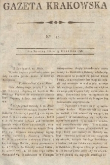 Gazeta Krakowska. 1798, nr 47