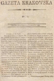 Gazeta Krakowska. 1798, nr 65