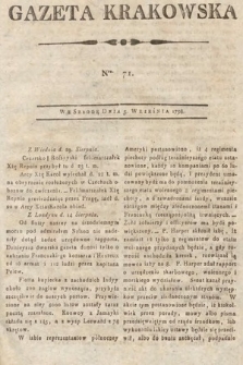 Gazeta Krakowska. 1798, nr 71