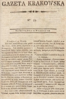 Gazeta Krakowska. 1798, nr 73