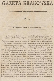 Gazeta Krakowska. 1799, nr 5