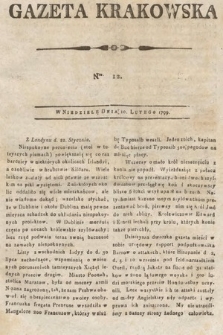 Gazeta Krakowska. 1799, nr 12