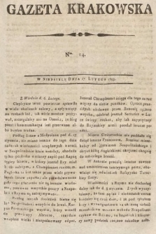 Gazeta Krakowska. 1799, nr 14