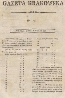 Gazeta Krakowska. 1799, nr 19