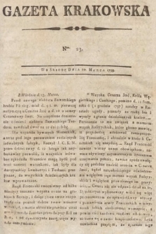Gazeta Krakowska. 1799, nr 23