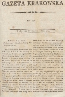 Gazeta Krakowska. 1799, nr 27