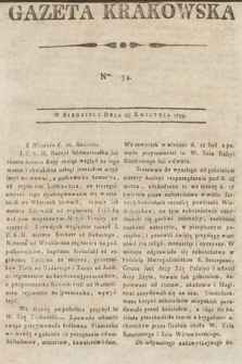 Gazeta Krakowska. 1799, nr 34
