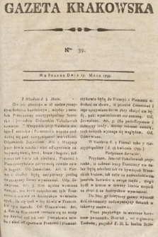 Gazeta Krakowska. 1799, nr 39
