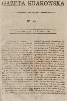 Gazeta Krakowska. 1799, nr 49