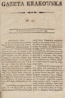 Gazeta Krakowska. 1799, nr 54