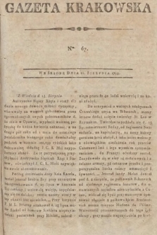 Gazeta Krakowska. 1799, nr 67