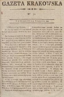 Gazeta Krakowska. 1799, nr 71