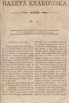 Gazeta Krakowska. 1799, nr 73
